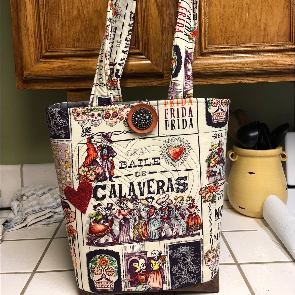 "DAY OF THE DEAD" Día De Los Muertos Handmade bag